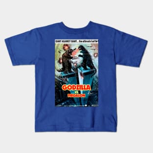 Kaiju Fighting on World Trade Center Kids T-Shirt